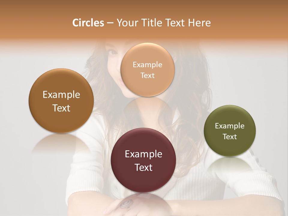 Tanned Person Girl PowerPoint Template