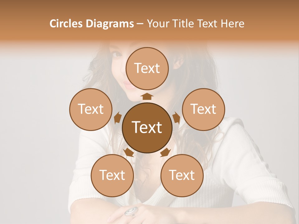 Tanned Person Girl PowerPoint Template