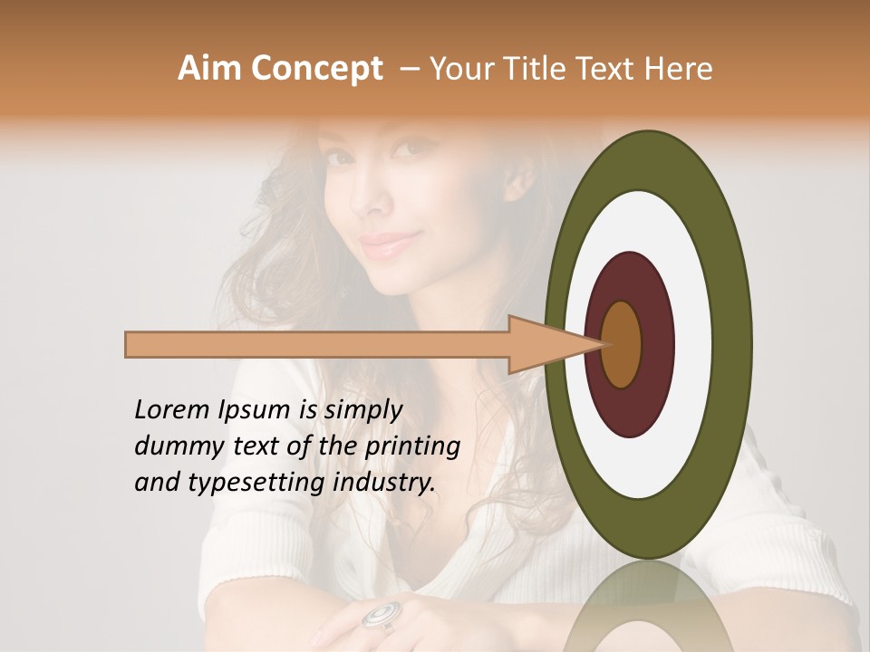 Tanned Person Girl PowerPoint Template