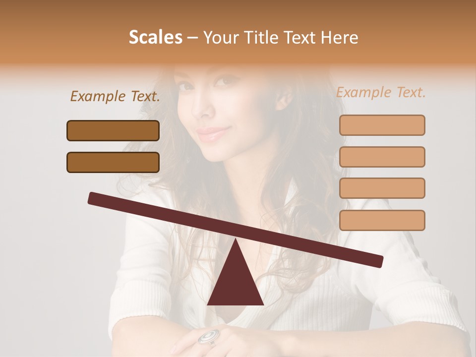 Tanned Person Girl PowerPoint Template