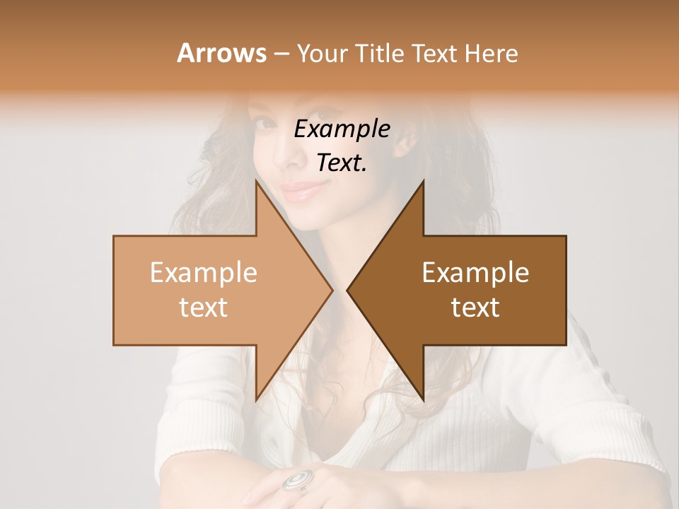 Tanned Person Girl PowerPoint Template