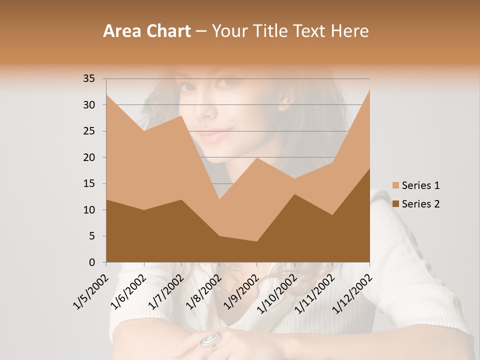 Tanned Person Girl PowerPoint Template