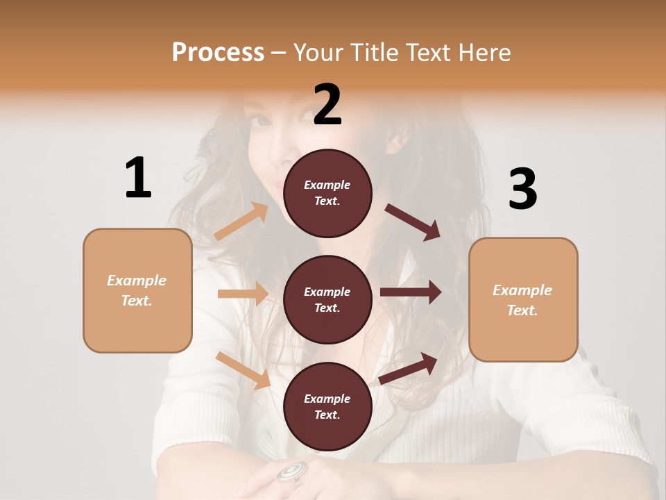Tanned Person Girl PowerPoint Template