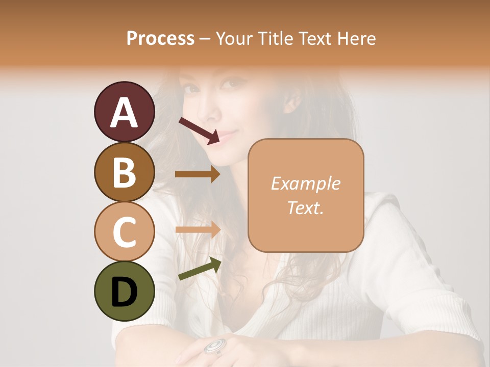 Tanned Person Girl PowerPoint Template