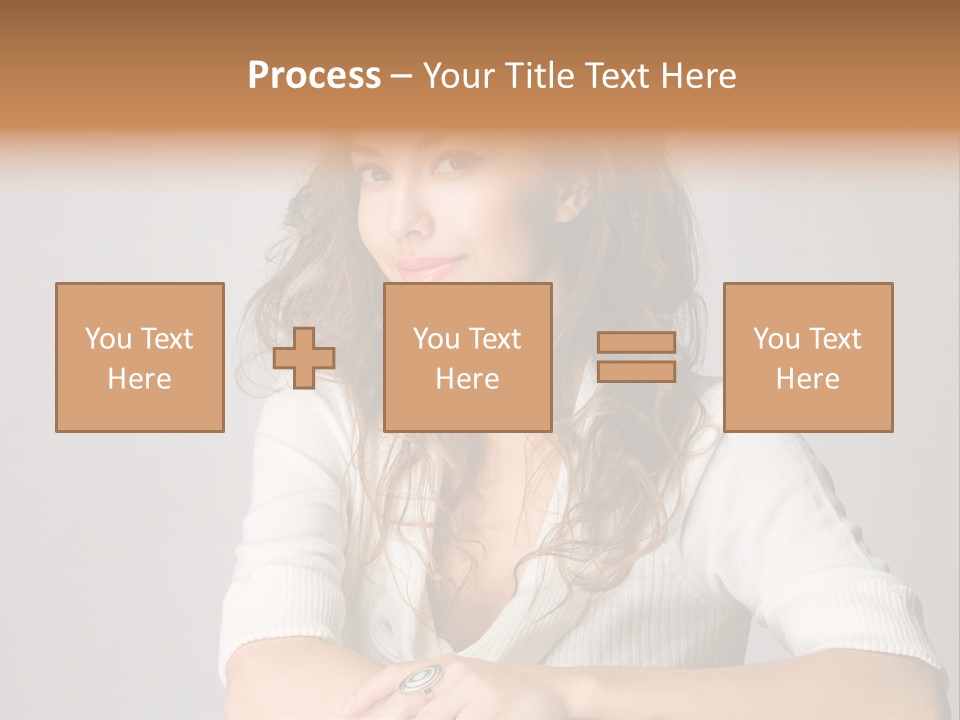 Tanned Person Girl PowerPoint Template