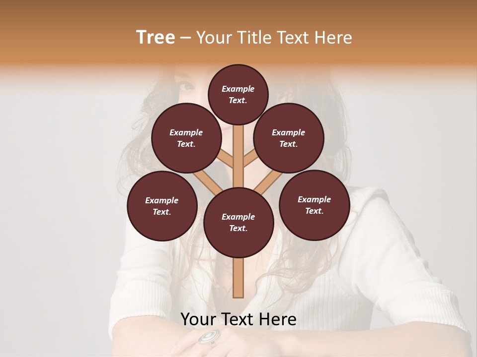 Tanned Person Girl PowerPoint Template