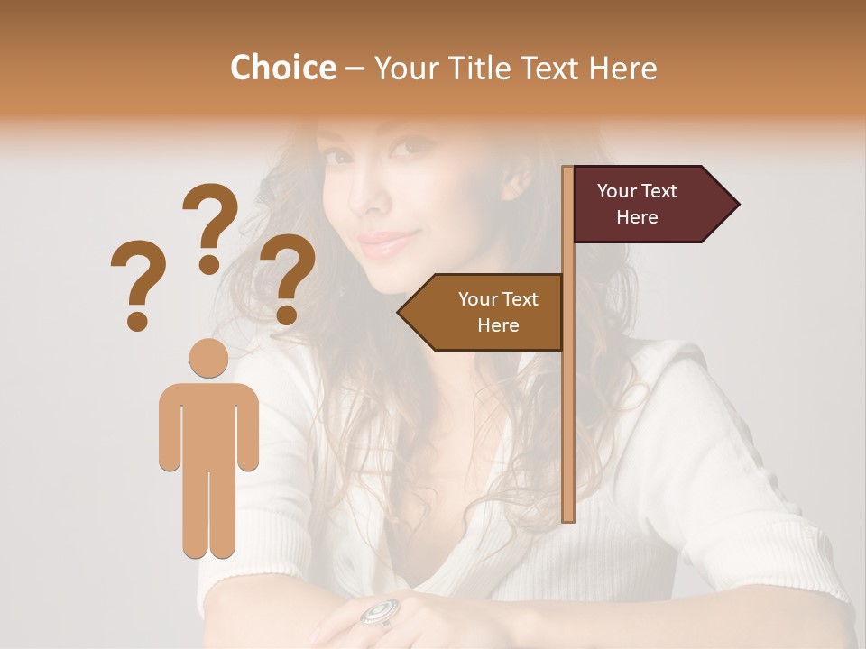 Tanned Person Girl PowerPoint Template