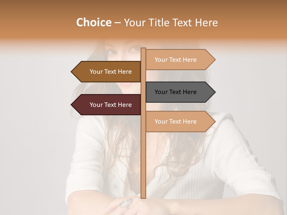 Tanned Person Girl PowerPoint Template