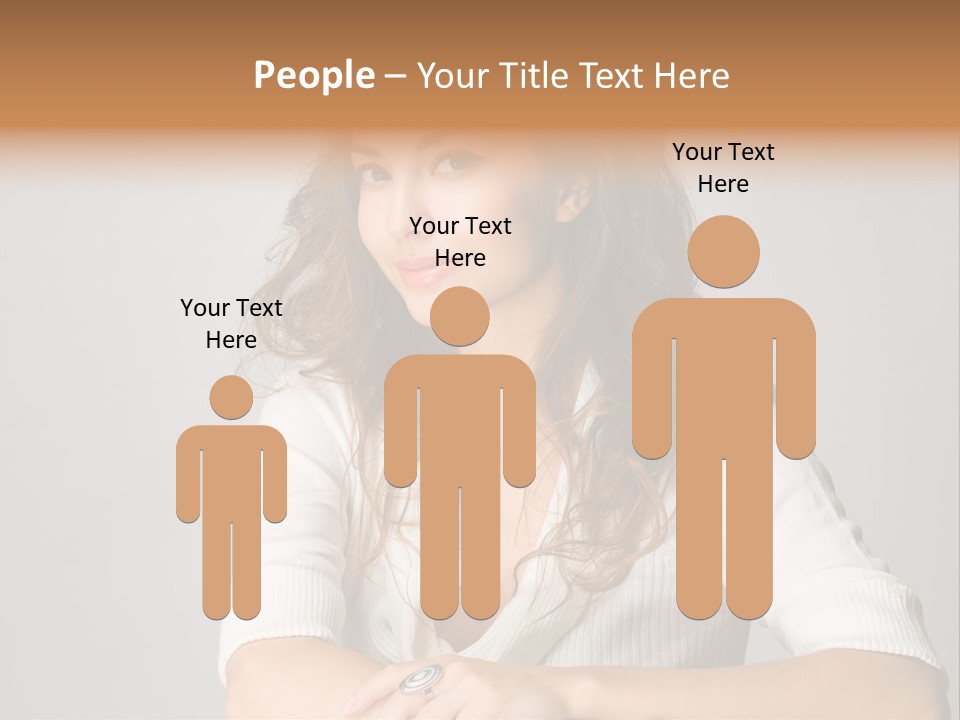 Tanned Person Girl PowerPoint Template
