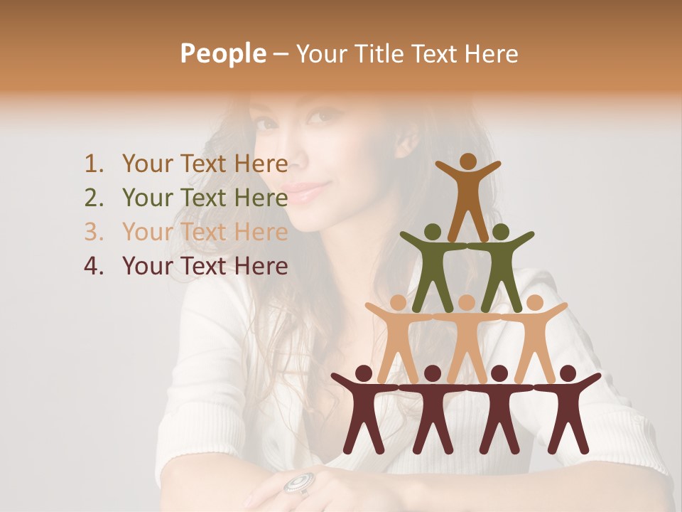 Tanned Person Girl PowerPoint Template