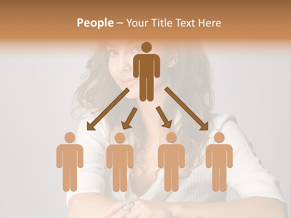 Tanned Person Girl PowerPoint Template