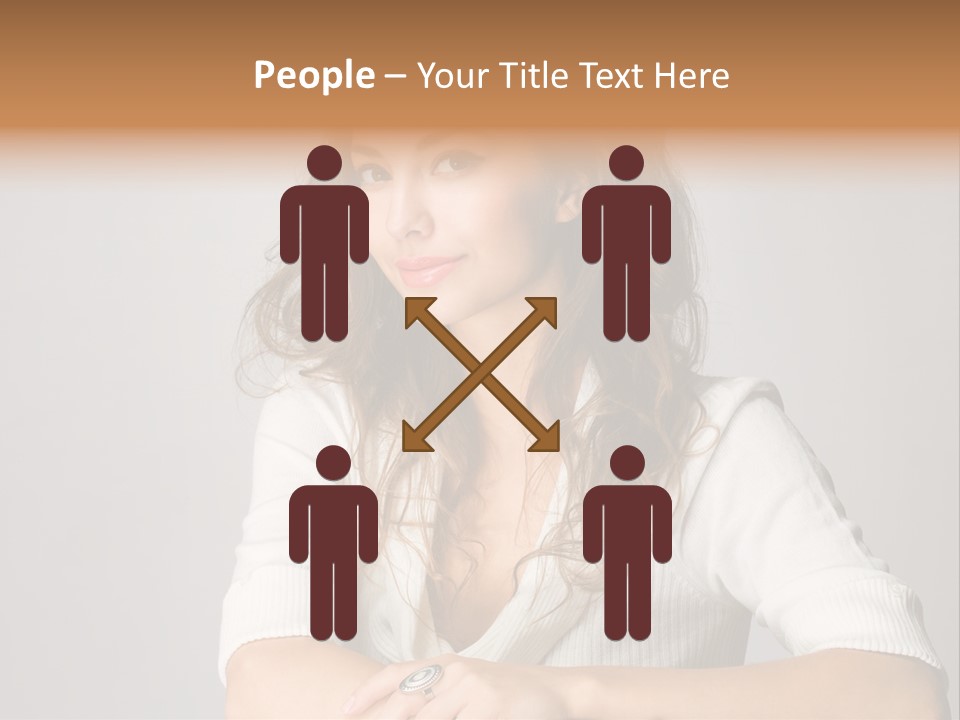 Tanned Person Girl PowerPoint Template
