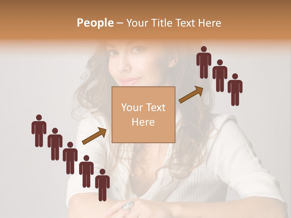 Tanned Person Girl PowerPoint Template
