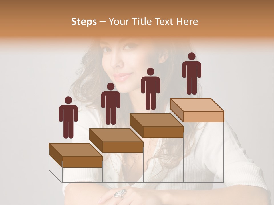 Tanned Person Girl PowerPoint Template