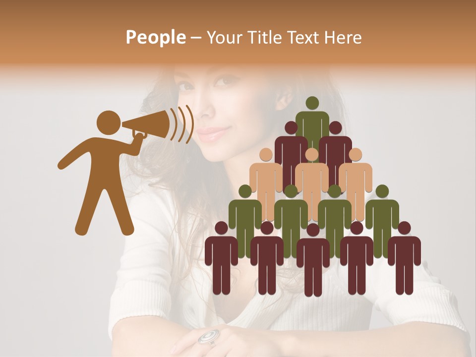 Tanned Person Girl PowerPoint Template