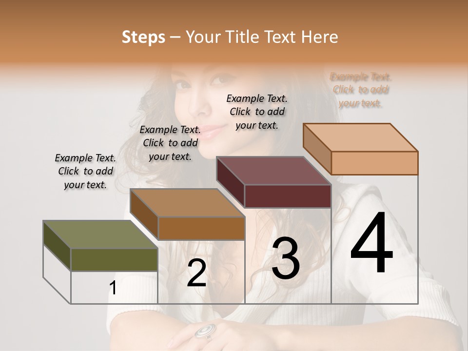 Tanned Person Girl PowerPoint Template