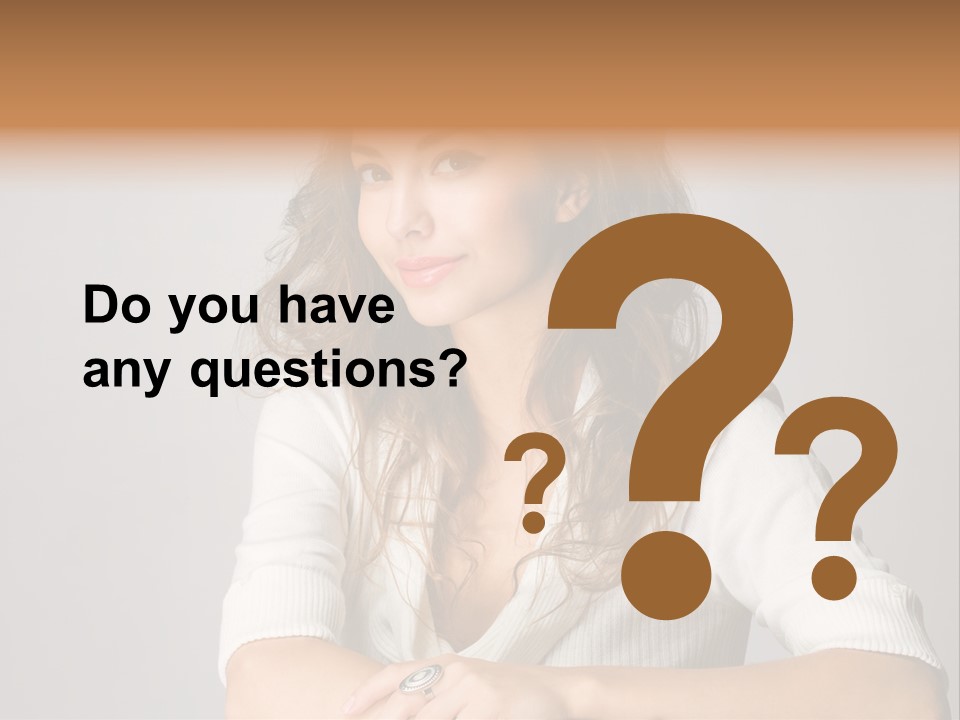 Tanned Person Girl PowerPoint Template