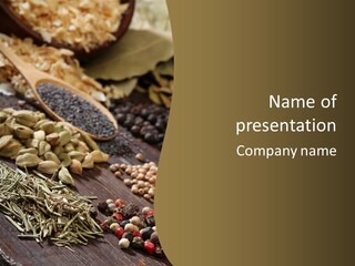 Gourmet Spices Chilli PowerPoint Template