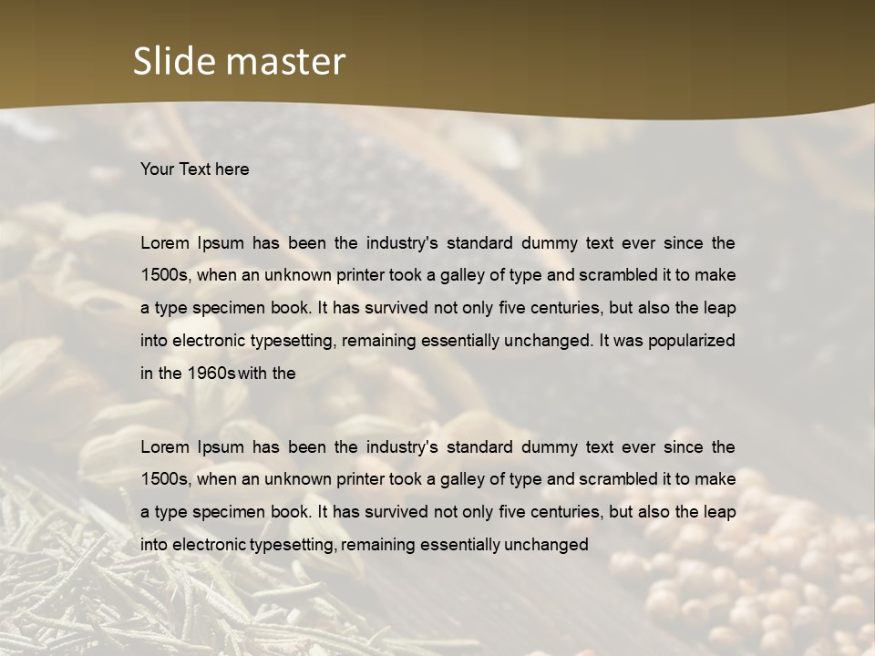 Gourmet Spices Chilli PowerPoint Template