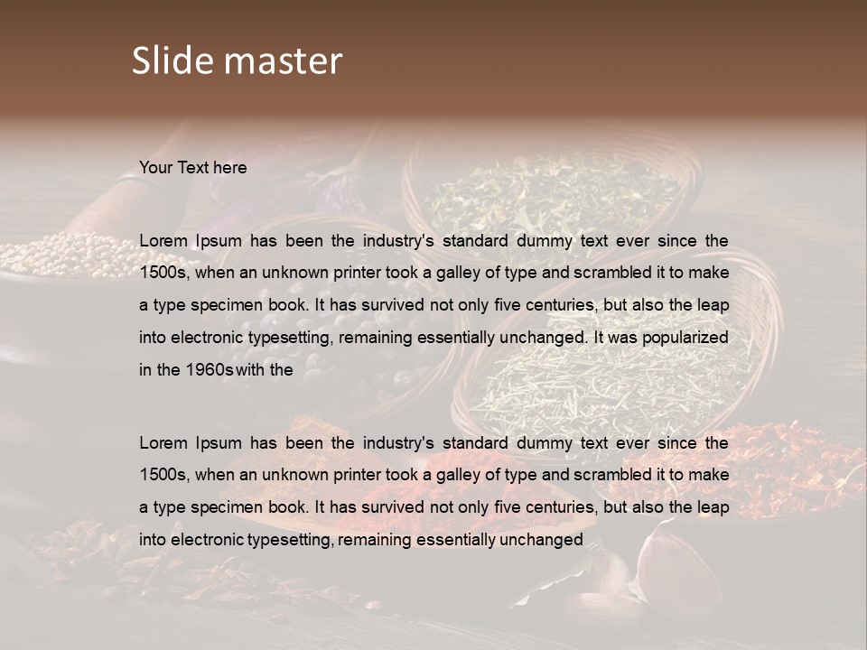 Chef Gourmet Juniper PowerPoint Template