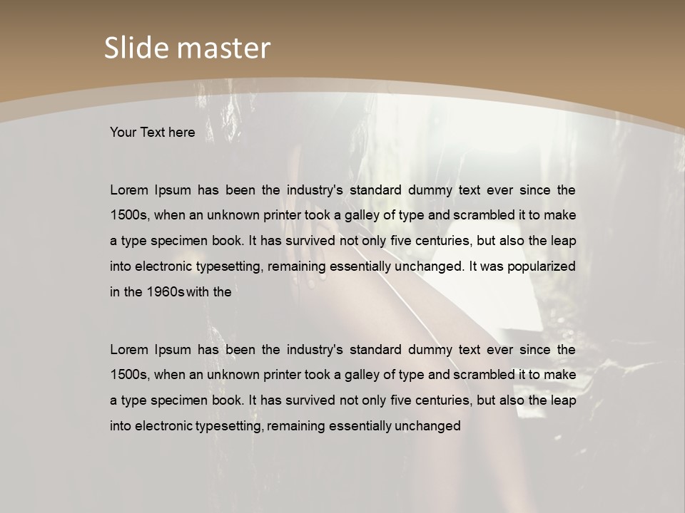 Nice Glamour Hand PowerPoint Template