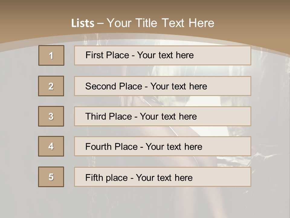 Nice Glamour Hand PowerPoint Template