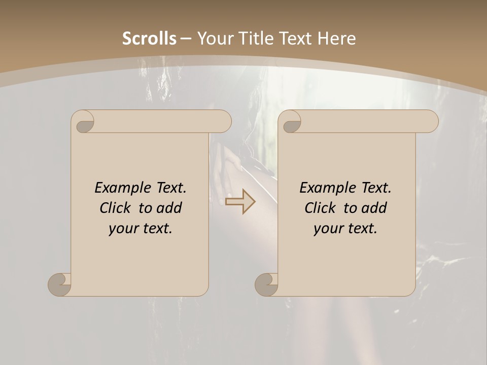 Nice Glamour Hand PowerPoint Template