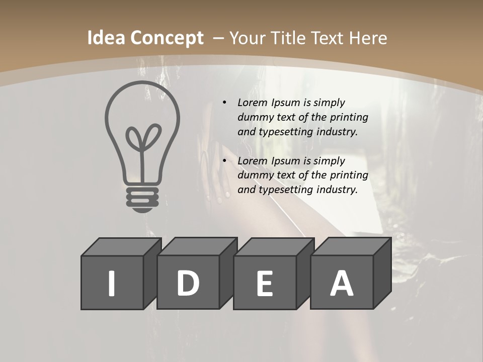 Nice Glamour Hand PowerPoint Template