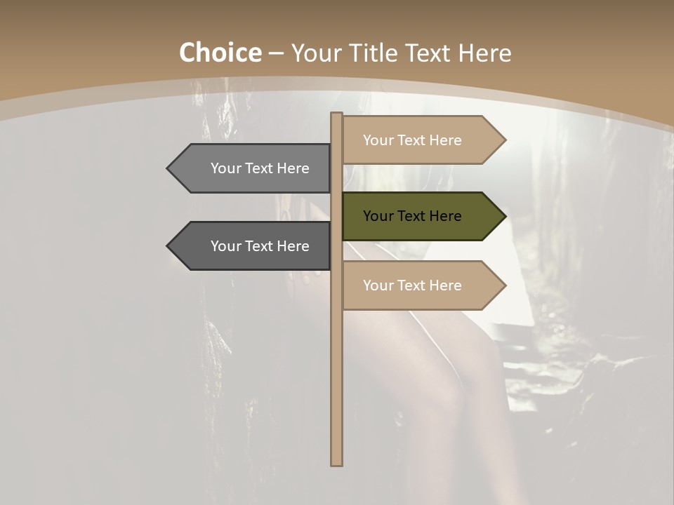 Nice Glamour Hand PowerPoint Template
