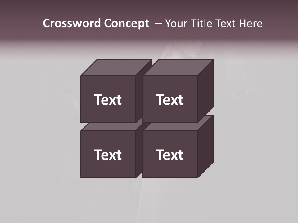 White Attractive Model PowerPoint Template