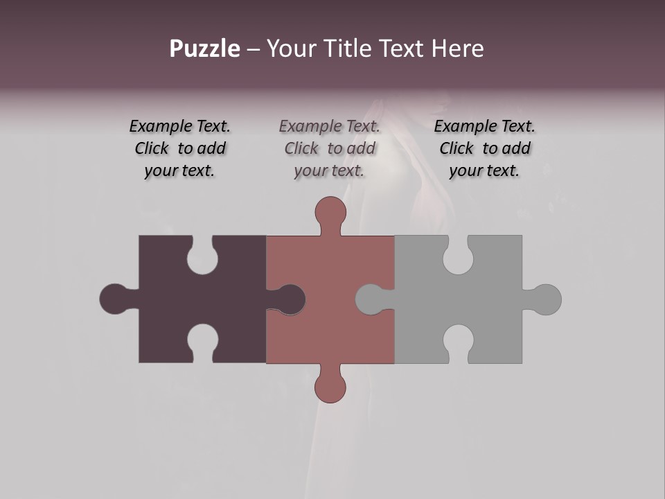 White Attractive Model PowerPoint Template