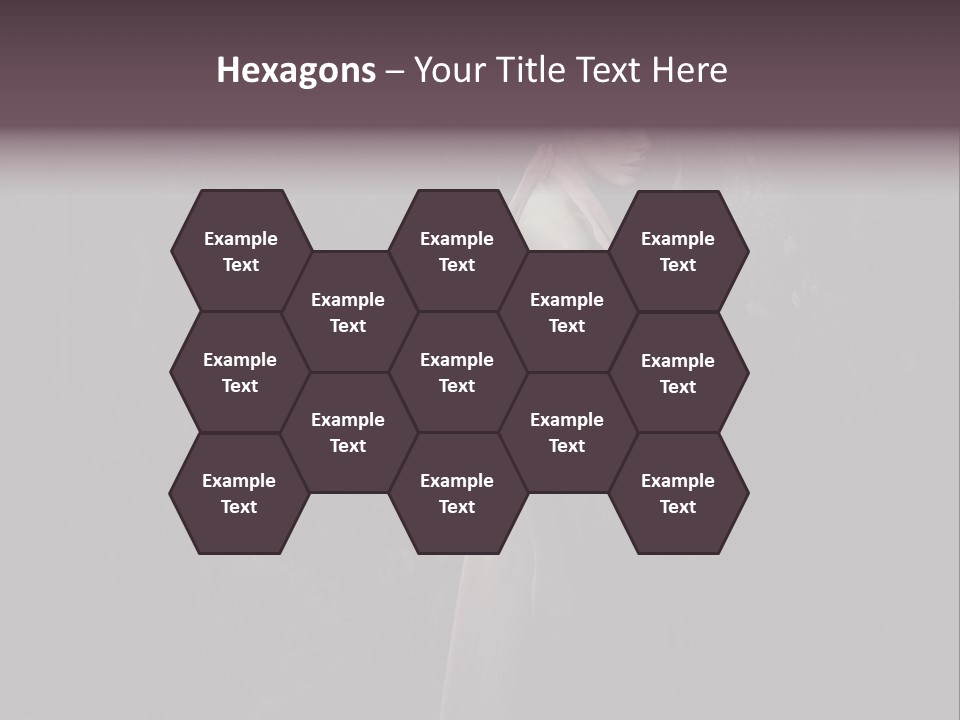 White Attractive Model PowerPoint Template