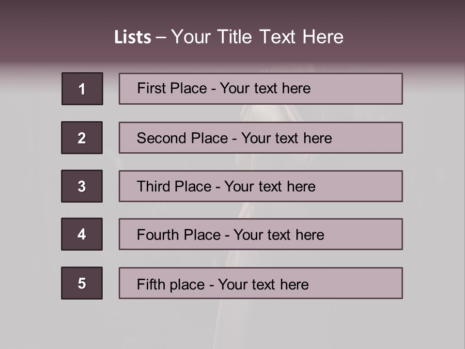 White Attractive Model PowerPoint Template