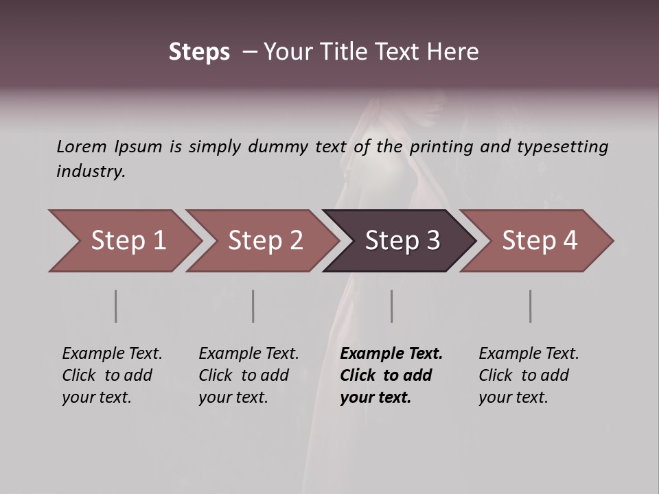 White Attractive Model PowerPoint Template