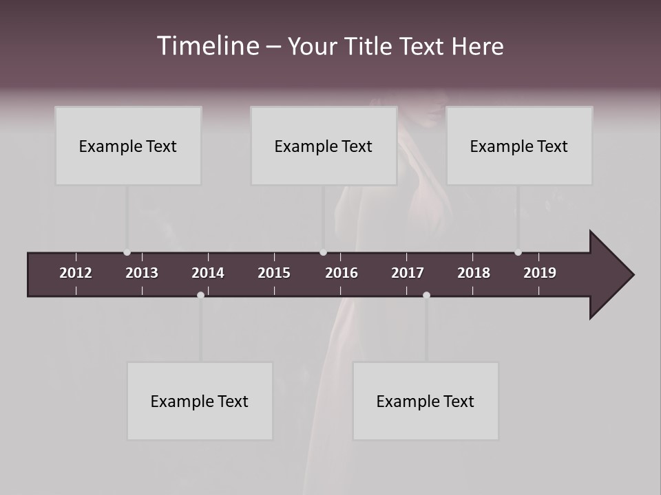 White Attractive Model PowerPoint Template