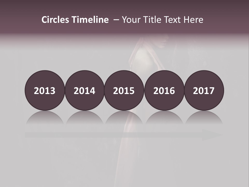 White Attractive Model PowerPoint Template