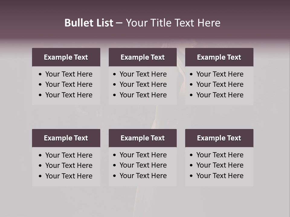 White Attractive Model PowerPoint Template