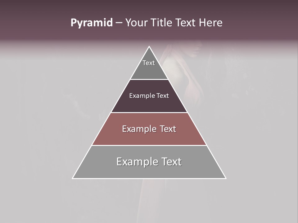 White Attractive Model PowerPoint Template