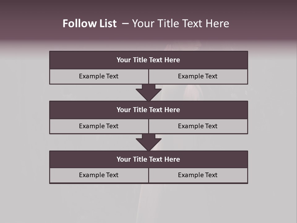 White Attractive Model PowerPoint Template