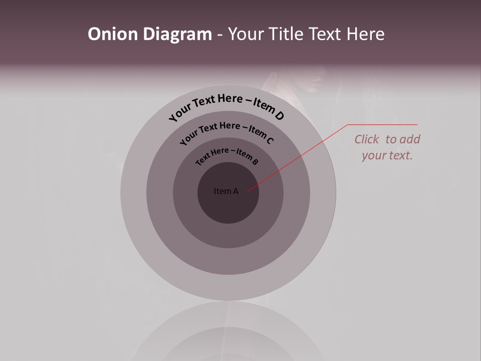 White Attractive Model PowerPoint Template