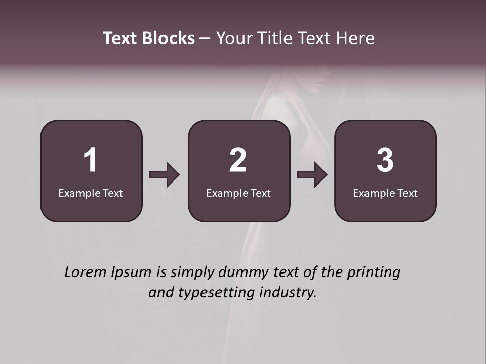 White Attractive Model PowerPoint Template