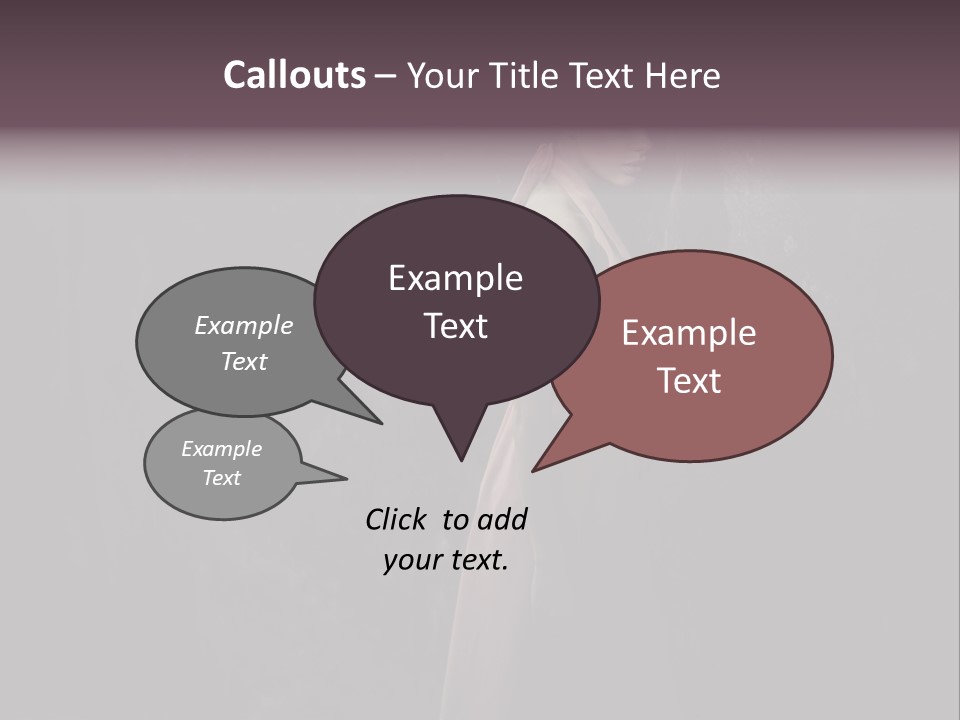 White Attractive Model PowerPoint Template