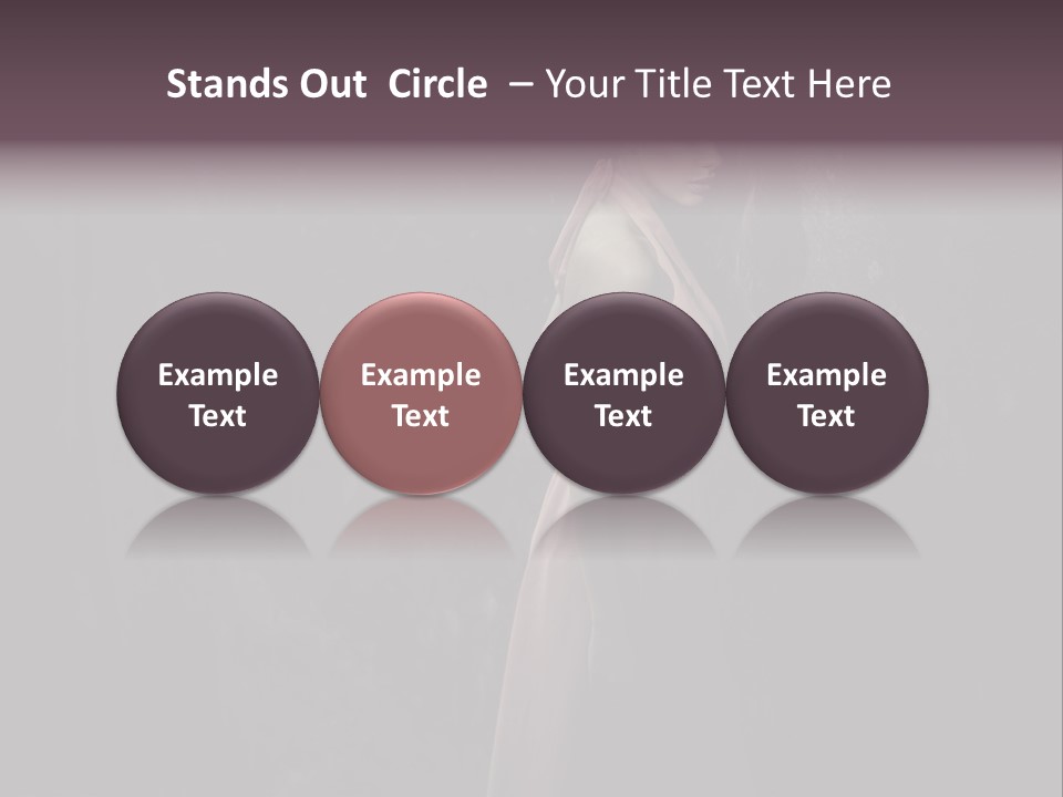 White Attractive Model PowerPoint Template