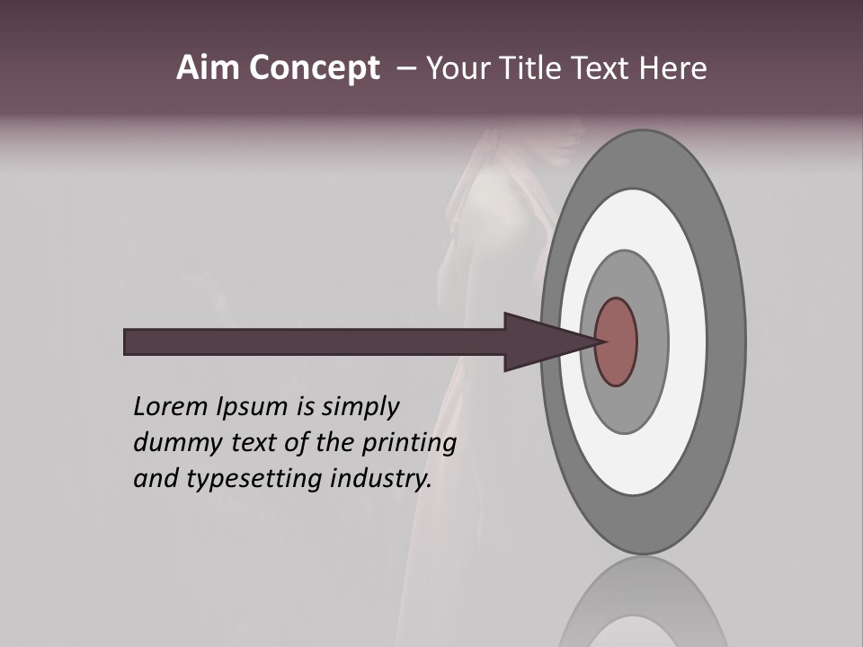 White Attractive Model PowerPoint Template