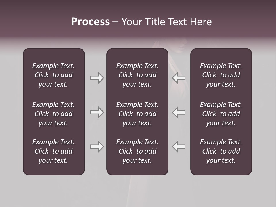 White Attractive Model PowerPoint Template