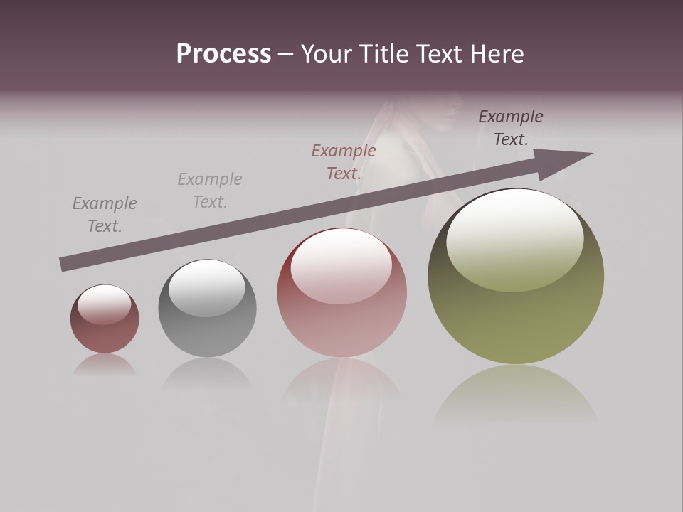 White Attractive Model PowerPoint Template