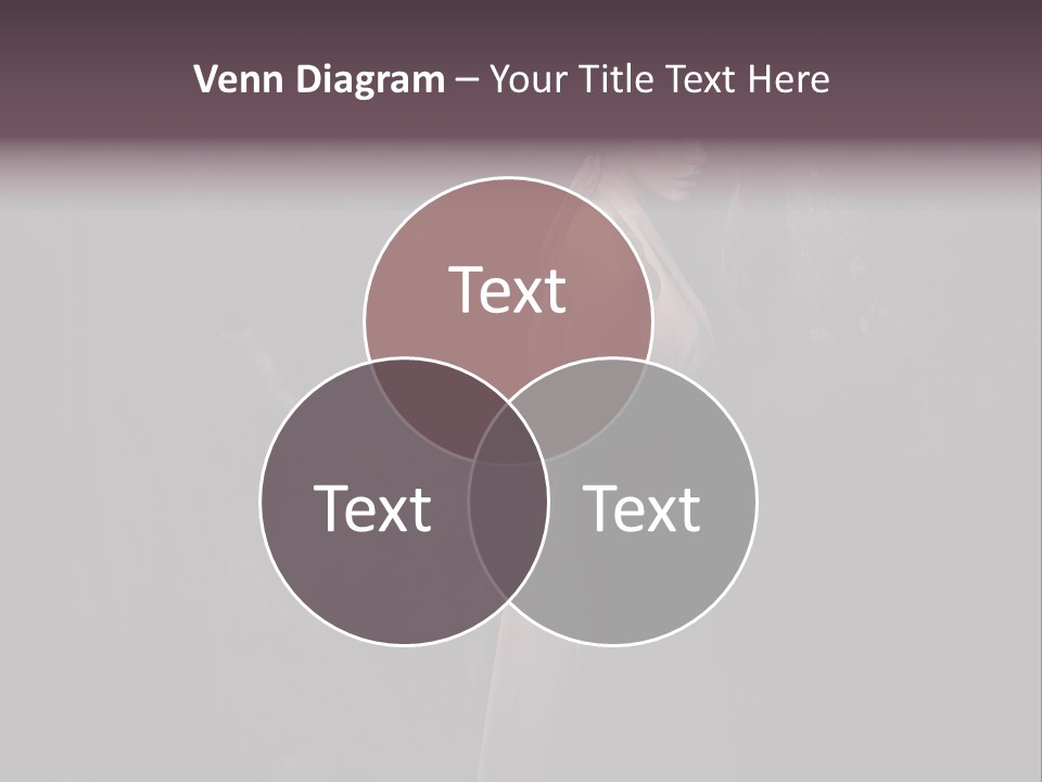 White Attractive Model PowerPoint Template