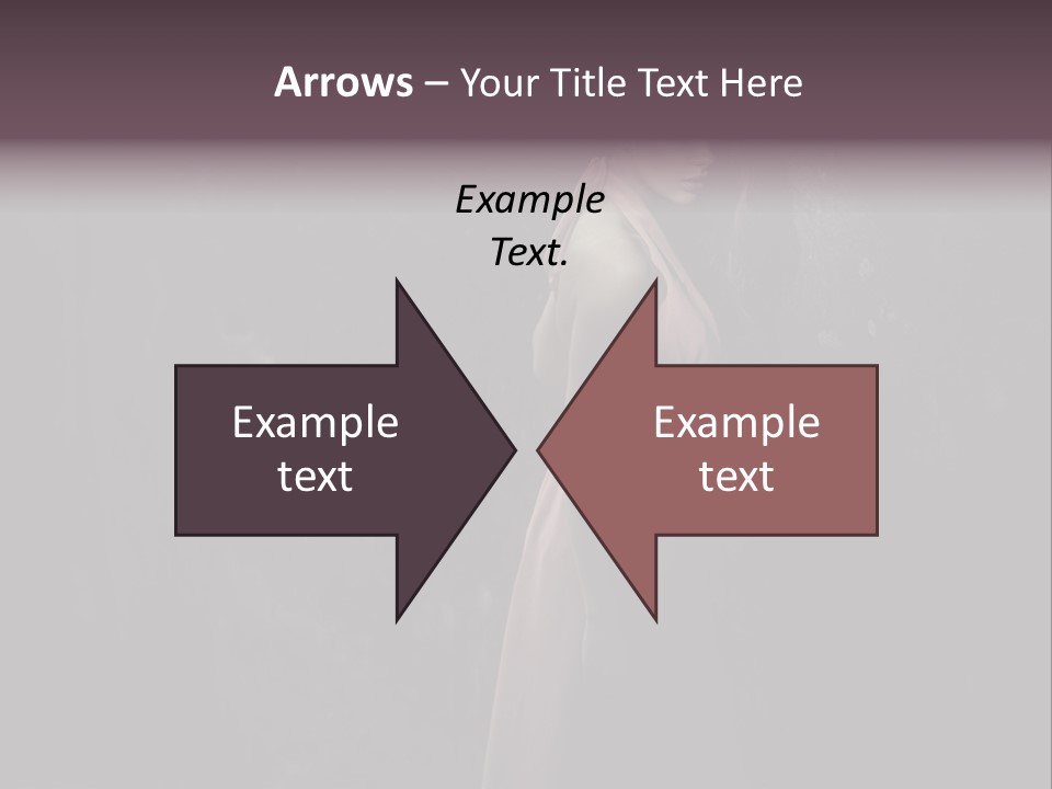 White Attractive Model PowerPoint Template