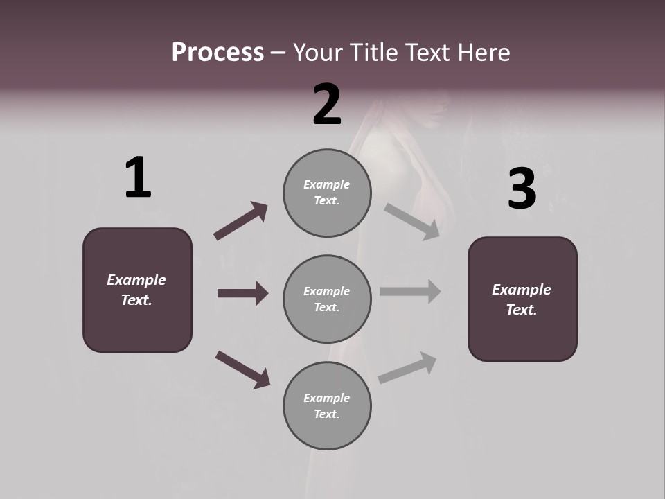 White Attractive Model PowerPoint Template