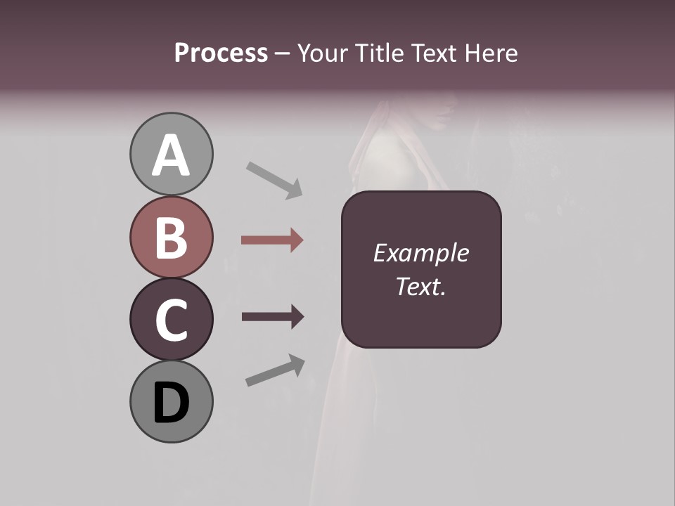 White Attractive Model PowerPoint Template
